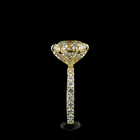 4ct Round Hidden Halo Engagement Ring.