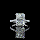 5ct Radiant Hidden Halo Engagement Ring.