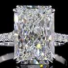 5ct Radiant Hidden Halo Engagement Ring.