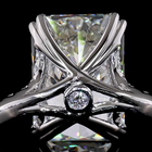 5ct Radiant Hidden Halo Engagement Ring.
