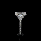 5ct Radiant Hidden Halo Engagement Ring.