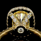 3ct Cushion Hidden Halo Engagement Ring.