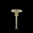 3ct Cushion Hidden Halo Engagement Ring.