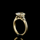 2-3/4ct Prong Cushion Split Shank Engagement Ring.