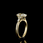 2-3/4ct Prong Cushion Split Shank Engagement Ring.