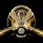 3ct Oval Hidden Halo Engagement Ring.