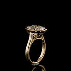 5ct Cushion Bezel Solitaire Diamond Engagement Ring