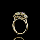 3ct Round Prong Three Stone Diamond Engagement Ring