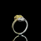 1-1/2ct Fancy Yellow Heart Bezel-Prong Unique Diamond Engagement Ring