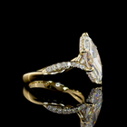 3ct Marquise Prong Hidden Halo Diamond Engagement Ring
