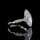 3-1/2ct Marquise Prong Hidden Halo Diamond Engagement Ring