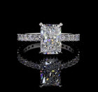 8ct Radiant Diamond Hidden Halo Engagement Ring
