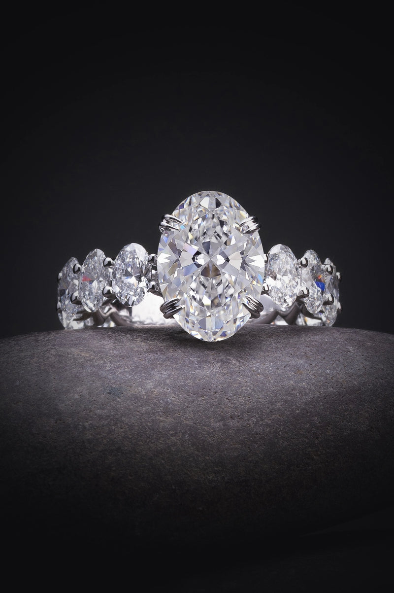 3ct Oval Diamond Special Engagement Ring